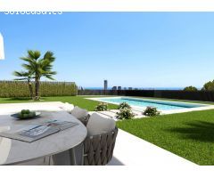 VENTA-OBRA NUEVA-VILLA DE LUJO-FINESTRAT-4D-3B-SUPERFICIE 418M2-PARCELA 704M2
