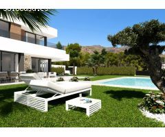 VENTA-OBRA NUEVA-VILLA DE LUJO-FINESTRAT-4D-3B-SUPERFICIE 418M2-PARCELA 704M2
