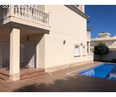 VENTA-VILLA DE LUJO-ORIHUELA COSTA-4D-4B-PARCELA 518M2-400 M HASTA PLAYA-PRECIO 970.000 EUR