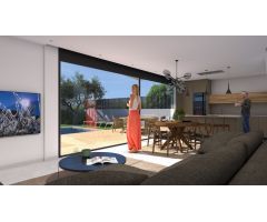 VENTA-OBRA NUEVA-EL BALCÓN DE FINESTRAT-VILLA-3D-3B-140m2-PARCELA 322 M2-TERRAZA-PISCINA-VISTAS AL M