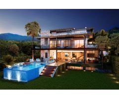 Ecologica villa en el corazón del campo de golf con fabulosas vistas al mar en Alqueria