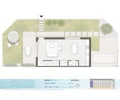 Casas adosadas y casas adosadas en esquina de nueva construcción en Pilar de la Horadada