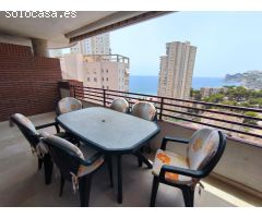 Piso de 3 dorm. con balcón y vistas al mar a 200m de Playa de Poniente www.inmobiliarialesdunes.com