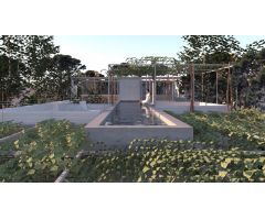 Terreno urbano con proyecto en construcción en Monteluz