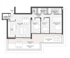 Grupo reducido de apartamentos de diseño moderno