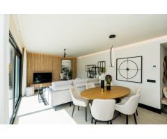 98 apartamentos distribuidos en varios edificios de tres plantas de estilo mediterráneo contemporáne