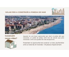 Solar edificable de 1.126 m2 en el centro de Pineda de Mar