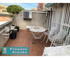 Piso alquilado con terraza en Pineda de Mar