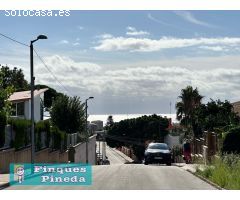Terreno urbano con vista al mar en Pineda de Mar