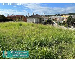 Terreno urbano con vista al mar en Pineda de Mar
