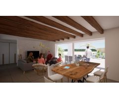 VILLA DE ESTILO IBICENCO DE OBRA NUEVA EN POLOP