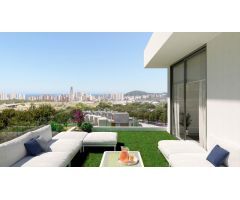 VILLAS DE OBRA NUEVA EN FINESTRAT CON VISTAS AL MAR