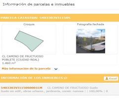 SOLAR URBANO DE 1460M2 PARA VIVIENDAS UNIFAMILIARES
