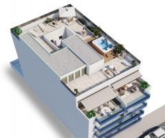 Piso planta baja con piscina privada a tan solo 500 m de la playa
