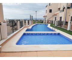 Apartamento con vistas al mar y piscina en los Collados, Águilas