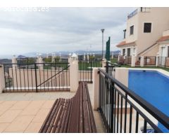 Apartamento con vistas al mar y piscina en los Collados, Águilas