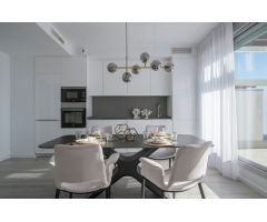 Precioso moderno apartamento de dos habitaciones orientado al Suroeste en un exclusivo residencial.