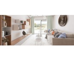Espectacular moderno apartamento de 2 dormitorios y 2 baños con jardín privado y amplia terraza