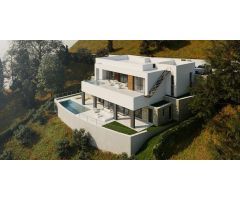 Fantástica parcela urbanizable en Elviria con un espectacular proyecto contemporáneo y licencia