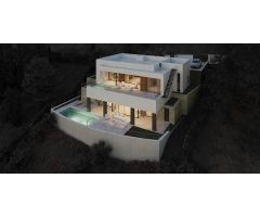 Fantástica parcela urbanizable en Elviria con un espectacular proyecto contemporáneo y licencia