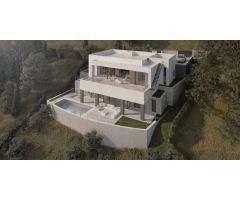 Fantástica parcela urbanizable en Elviria con un espectacular proyecto contemporáneo y licencia