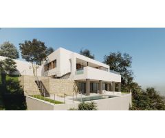 Fantástica parcela urbanizable en Elviria con un espectacular proyecto contemporáneo y licencia