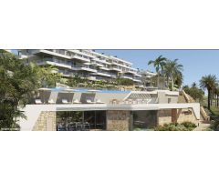 Precioso apartamento de lujo con un diseño contemporáneo con un horizonte de mar y montaña.