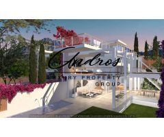 Majestuosa Villa independiente de obra nueva,con  terrazas,piscina,jardin en Marbella cerca del mar.