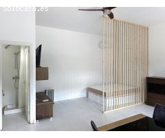P105- Bonito y práctico Loft en playas de Fornells
