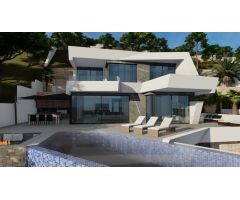 VILLA DE LUJO DE OBRA NUEVA CON VISTAS ESPECTACULARES EN CALPE