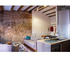 Encantador apartamento de 1 dormitorio con terraza en alquiler en Sants