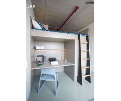 Moderno estudio con balcón y aire acondicionado en alquiler en Besòs Mar (Solo estudiantes)