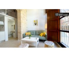 Precioso apartamento de 1 dormitorio en alquiler cerca de la playa en Poblats Marítims