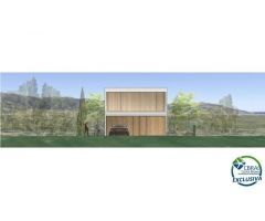 Proyecto : Parcela con casa moderna de 3 habitaciones
