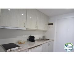 Estudio en primera linea de mar con piscinas comunitarias en Santa Margarita, Roses