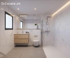 En Palau Saverdera, residencial de casas nuevas a estrenar con piscina comunitaria.