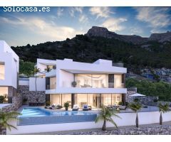 Nueva Promocion en Calpe de 6 Villas de lujo modernas e independientes con vistas al mar