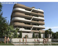 Apartamentos de lujo con 2 dormitorios, 2 baños, piscina comun, gimnasio y garaje en Los Arenales