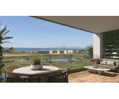 Apartamentos de 2 o 3 dormitorios, 2 baños con piscina comunitaria y garage en zona de Los Alcazares