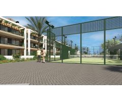 Apartamentos de 2 o 3 dormitorios, 2 baños con piscina comunitaria y garage en zona de Los Alcazares