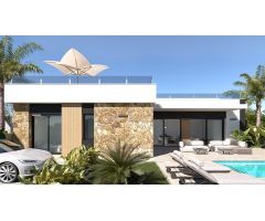 Villas de 3 dormitorios y 2 baños con solarium y piscina, zona Lo Marabu (C. Quesada)
