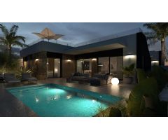 Villas de 3 dormitorios y 2 baños con solarium y piscina, zona Lo Marabu (C. Quesada)