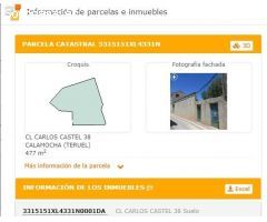SOLAR URBANO EN VENTA EN CALAMOCHA