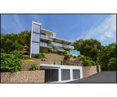 Chalet para reformar con proyecto para Villa de lujo con vistas al mar en Benidorm