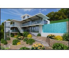 Chalet para reformar con proyecto para Villa de lujo con vistas al mar en Benidorm