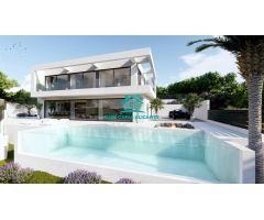 Casa de cristal en venta frente al mar en Cala dor El Campello Propiedad de 3 dormitorios de nueva