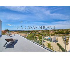 Moderna villa independiente de 442 m² en Mutxamel con 5 dormitorios, 5 baños, garaje, aparcamiento y