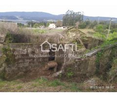 SE VENDE TERRENO RUSTICO CON ESTRUCTURA DE CASA DE PIEDRA EN PONTESAMPAIO - PONTEVEDRA