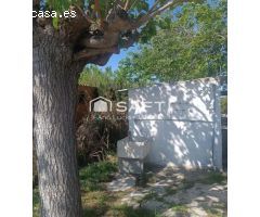 Pequeña casa con grande terreno rústico.