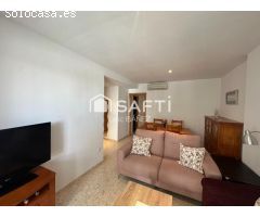 Luminoso apartamento con terraza, garaje y piscina en Playa de Gandía
